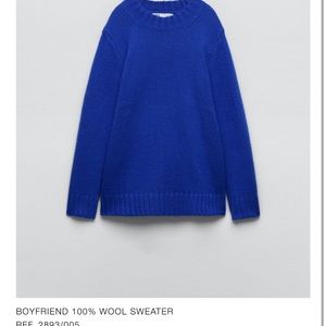 NWT Zara 100% wool sweater